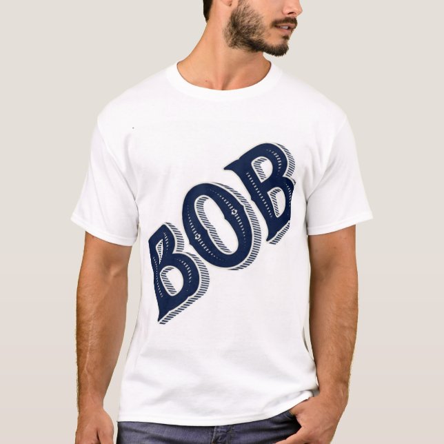 Camiseta Tipografía antigua BOB  (Anverso)