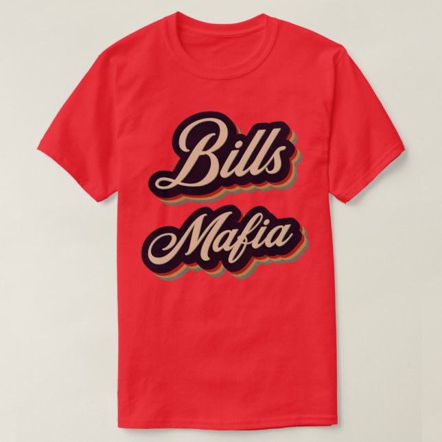 Camiseta Tipografía antigua de Bill Mafia Retro (Diseño del anverso)