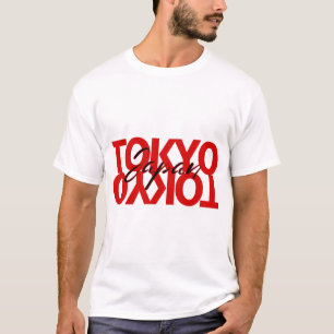 Camiseta Tipografía apilada de Tokio Japón Gráfico de viaje