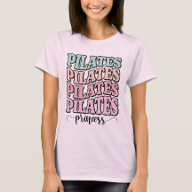 Tipografía apilada retro ondulada Pilates Estética
