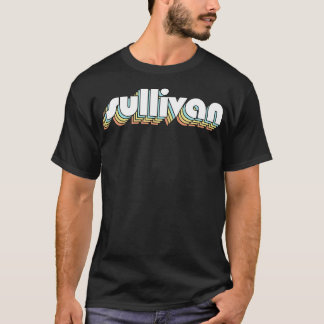 Camiseta Tipografía arcoiris retro de Sullivan estilo desva
