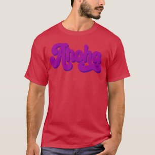 Camiseta Tipografía Astro Aroha regalo 70s
