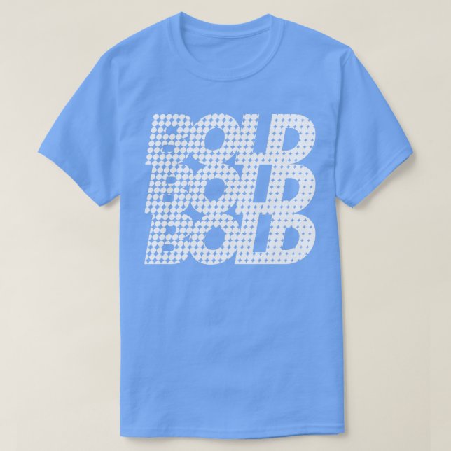 Camiseta Tipografía audaz (Diseño del anverso)