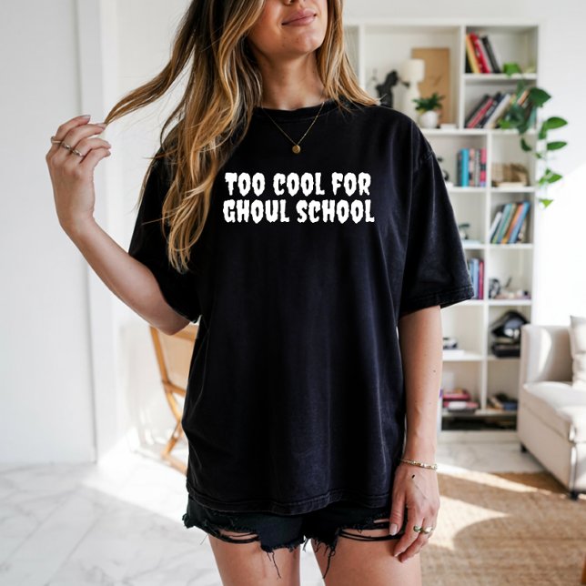 Camiseta Tipografía blanca de profesor de Halloween en una  (Subido por el creador)