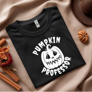 Camiseta Tipografía blanca del Profesor Calabaza