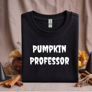 Camiseta Tipografía blanca del Profesor Calabaza
