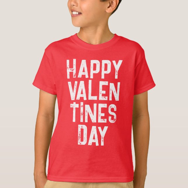 CAMISETA TÍPOGRAFÍA BLANCA DÍA DE SAN VALENTÍN FEL (Anverso)