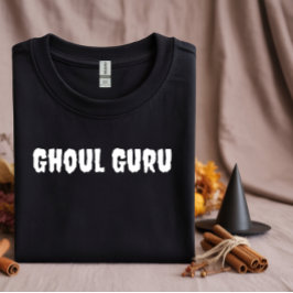 Camiseta Tipografía blanca Ghoul Guru