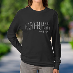 Camiseta Tipografía Blanca Jardin Pelo No Importa