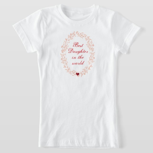 Camiseta Tipografía cardíaca Niños de Día de la Madre moder (Distribución)