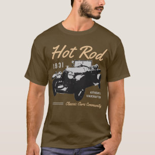 Camiseta Tipografía clásica de la comunidad de automóviles