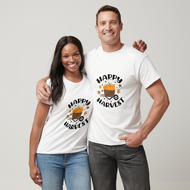 Camiseta Tipografía Cosecha Feliz  (Unisexo)