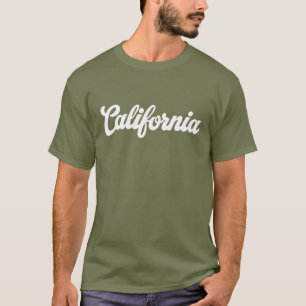Camiseta Tipografía cursiva de California