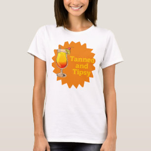 Camiseta Típografía curtida y tipografía Naranja cóctel
