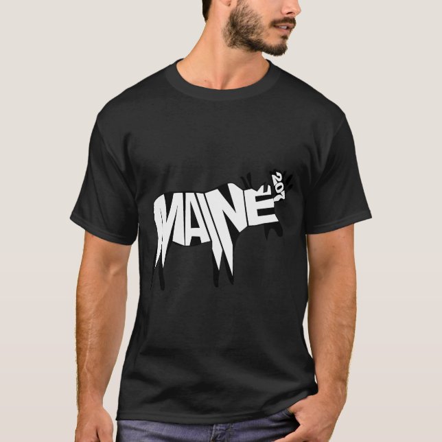 Camiseta tipografía de alce 207 (Anverso)