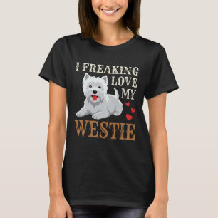 Camiseta Tipografía de amor al perro Westie