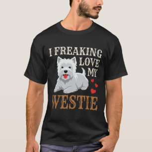 Camiseta Tipografía de amor al perro Westie