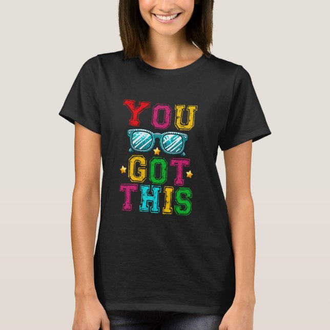 Camiseta Tipografía de ánimo 'Tú Puedes' (Anverso)