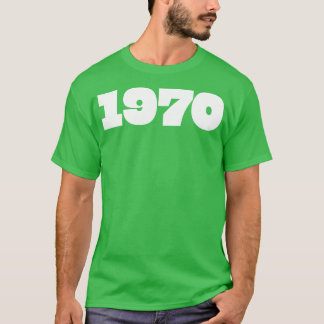 Camiseta Tipografía De Año Retro De 1970