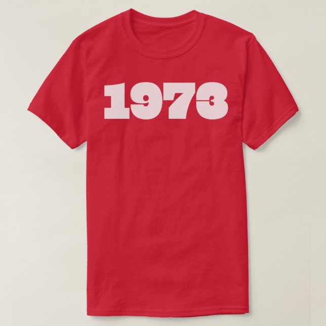 Camiseta Tipografía De Año Retro De 1973 (Diseño del anverso)