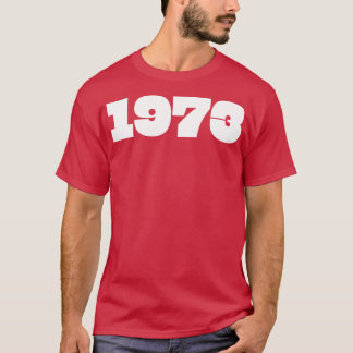 Camiseta Tipografía De Año Retro De 1973