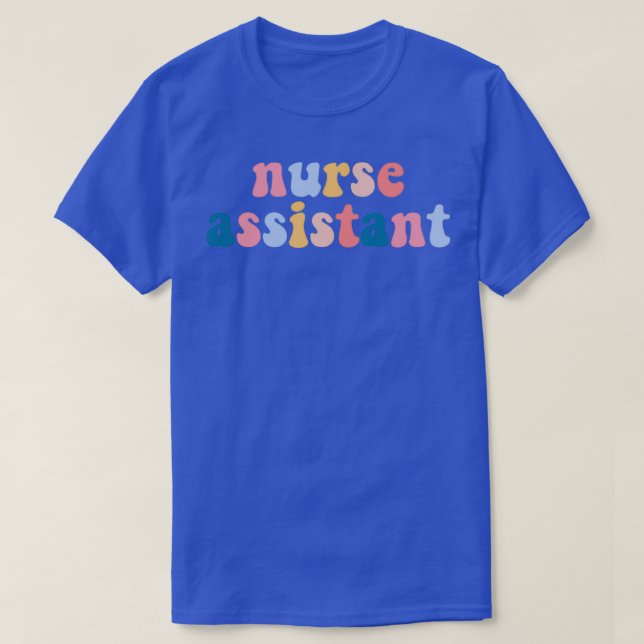 Camiseta Tipografía de asistente de enfermería (Diseño del anverso)