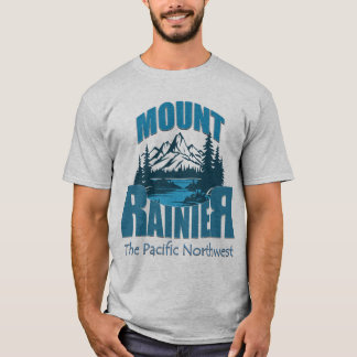 Camiseta Tipografía de aventuras Monte Rainier | Diseño de