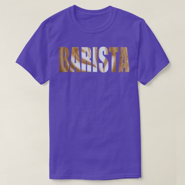 CAMISETA TIPOGRAFÍA DE BARISTA 1 (Diseño del anverso)