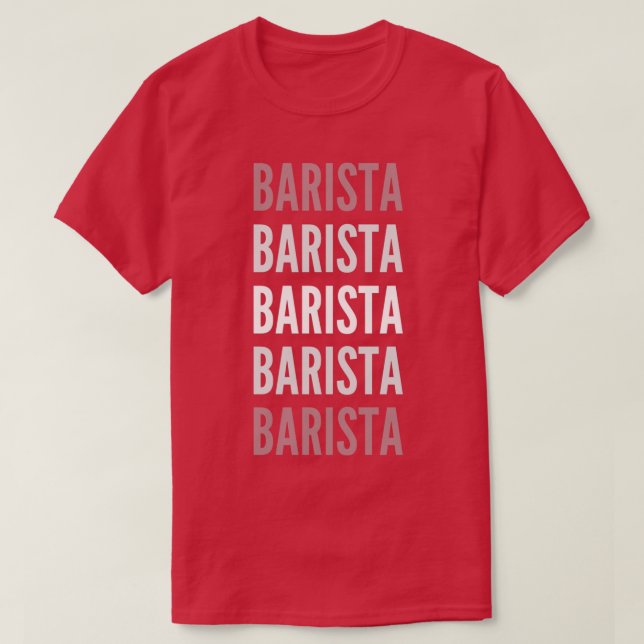 Camiseta Tipografía de Barista 3 (Diseño del anverso)