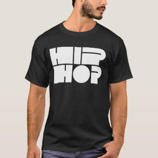 Camiseta Tipografía de bloque Hip Hop