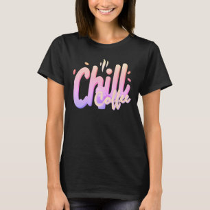 Camiseta Tipografía de Café Relajante Amante del Café Minim
