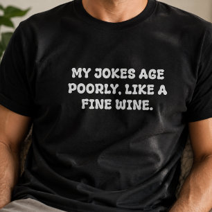 Camiseta Tipografía de chiste de papá sobre el envejecimien