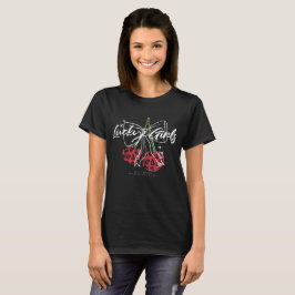 Camiseta Tipografía de cita de cereza vintage retro