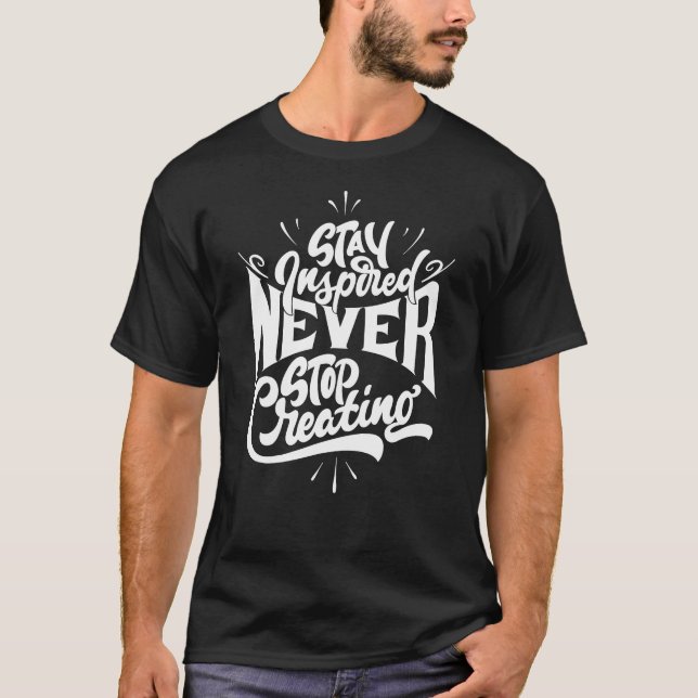 Camiseta Tipografía de Cita Inspiradora (Anverso)