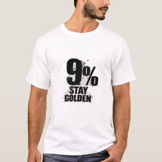 Camiseta Tipografía de cita motivacional 9% mejor mantente 