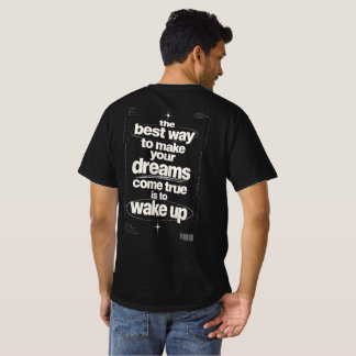 Camiseta Tipografía de cita motivacional de despertar Stree