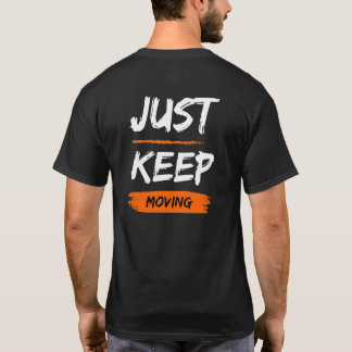 Camiseta Tipografía de Cita Motivacional Sigue Adelante