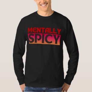 CAMISETA TIPOGRAFÍA DE CITAS MENTALMENTE PICANTES