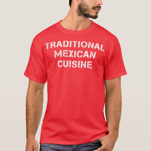 Camiseta Tipografía de cocina tradicional mexicana