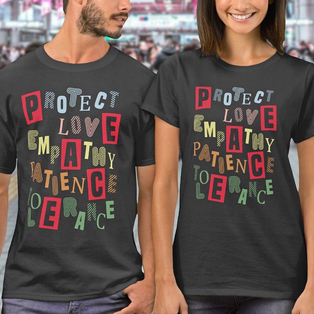 Camiseta Tipografía de Collage de Guay Peace Positive (Subido por el creador)