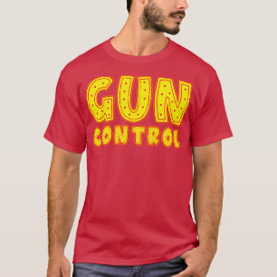 Camiseta Tipografía de control de armas