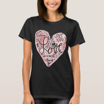 Tipografía de Corazón de Amor Romántico