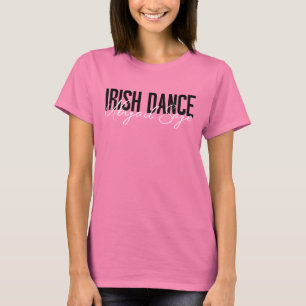 Camiseta Tipografía de danza irlandesa personalizada