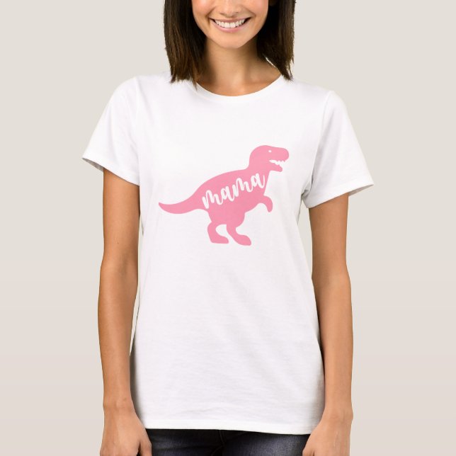 Camiseta Tipografía de dinosaurio Mama (Anverso)