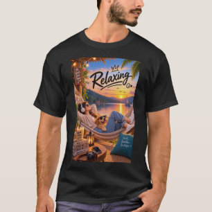 Camiseta Tipografía de diseño relajante con buenas vibracio