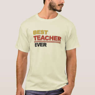 Camiseta Tipografía de El Mejor Profesor de Todos los Tiemp