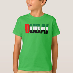 Camiseta Tipografía de Emiratos Árabes Unidos de Dubai sólo