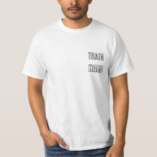 Camiseta Tipografía de Entrenamiento Duro Diseño de Gimnasi