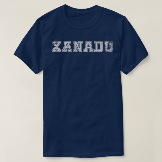 Camiseta Tipografía de época de Xanadu (Diseño del anverso)