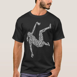 Camiseta Tipografía de escalada en bloque para niñas y muje